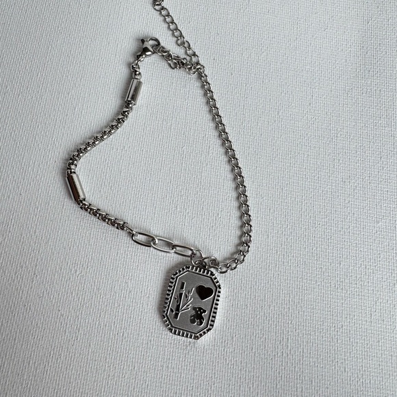 Silver Bracelet with Bear Charm - Picture 5 of 5